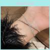 Designer Cross Shape Copper Bracelet With Rhinestone Accents For Chic Office Accessories