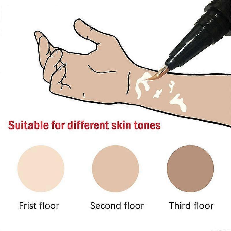 Vitiligo Cover Pen Scars Birthmarks Waterproof White Spots Camouflage Makeup Pen