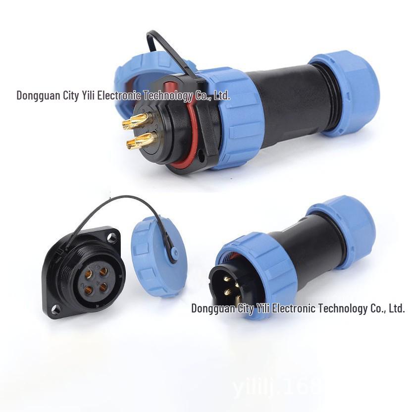 SP21 Diamond 23-Pin Aviation Plug Socket, IP68 Waterproof Male & Female Connector
