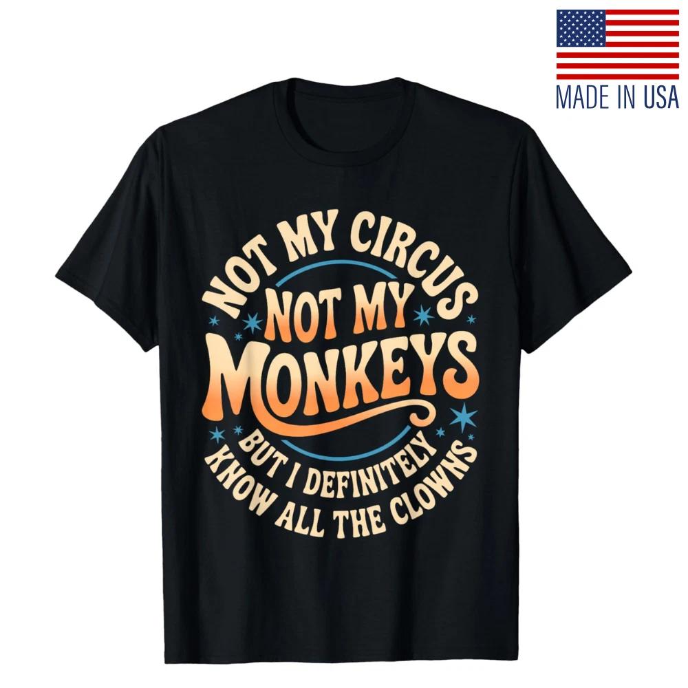Funny Clown Graphic T-Shirt Sarcastic Humor Casual Streetwear Tee XXXL