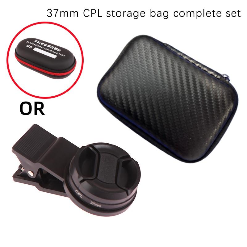 Universal With Clip Portable Professional Phone Polarizer Wide Angle Lens 37/52Mm Cpl Filter Circular Camera Black Accessories