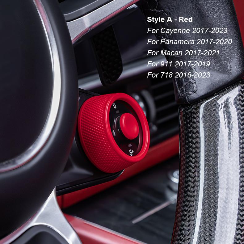 AABKV1 Automobile Steering Wheel SC Ejection Knob Button For Porsche Cayenne Panamera 2017-2025 Macan 911 2017-2024 718 16-23 Taycan