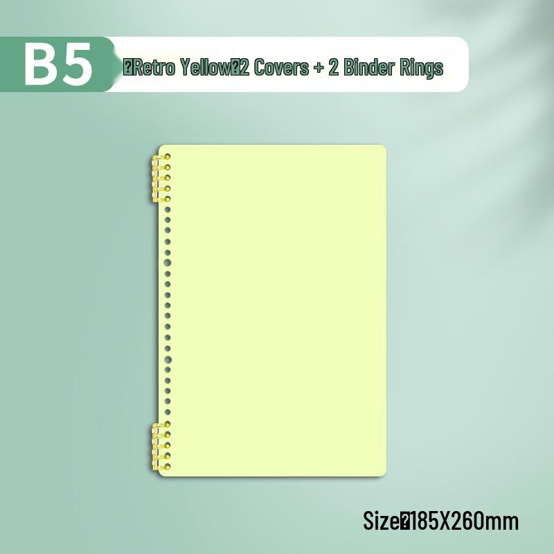 B5 Loose-Leaf Durable Notebook: Thick, Comfortable, Perfect for Students