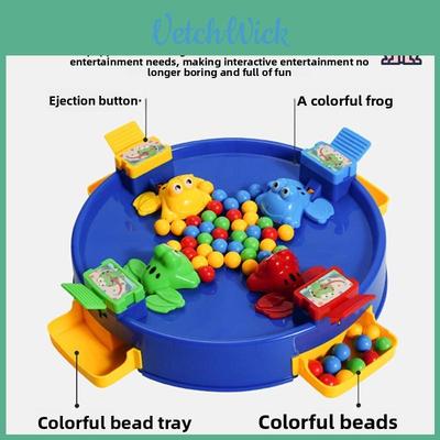Frog Eating Beans Social Party Game With Nonelectric Design For Children And Adults