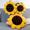 Sunflower Throw Pillow Shaped Wear Resistant Sofa Non-Fading Flower Washable Floor Pillow Decorative Couch Cushion