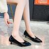 4cm Thin Heels Women Pumps Embossed Upper Classic Shoes Wedding Official Leisure Party Shoes Super Big Size 45 Plus Size