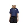 Essentials Logo Round-Neck Loose Short-Sleeve T-Shirt Women Tops Dark-Blue DO5038-410