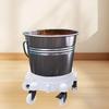 Removable Rolling Bucket Dolly 360° Turning Swivel Caster Detail Kit with Wheels Storage Tray Tote Insert Locking Casters