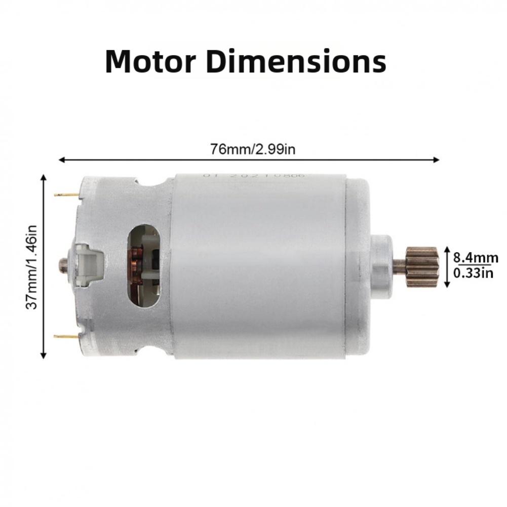 1pc RS550 DC Motor 12V 14.4V 16.8V 18V 25V Motor High Torque Electric Motors With 12 Teeth For Power Tools Robotics
