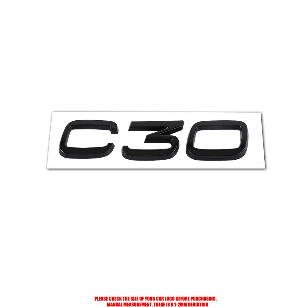 

For VOLVO Rdesign C30 C50 C40 AWD D5 Accessories ABS Car Rear Trunk Emblem Auto Door Tail Mark Badge Decals Sticker Center Cover