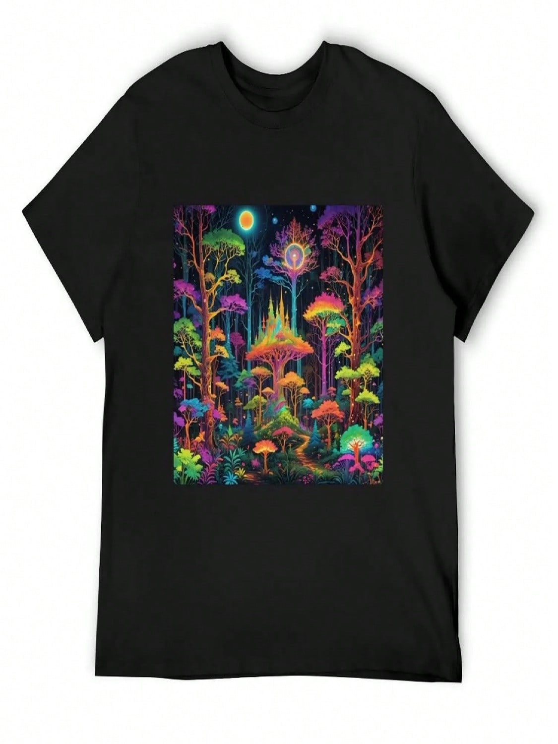 Electric Forest T-Shirt Graphic Tee Shirt Hippie Clothes Aesthetic Clothes Designer T Shirt unisex S разноцветный