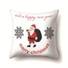 European and American Christmas Santa Claus Christmas Tree Creative Polyester Pillow Case Fashion Home Pillow Case