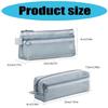 High Capacity Pen Bag Clear Mesh Pencil Case Double Layered Pen Organizers Art Supplies Organizers Travel Cosmetic Bag