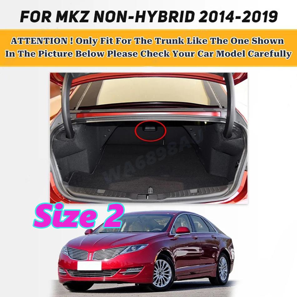 Wearing-Resistant PU Leather Car Trunk Mat For Lincoln MKZ Non-Hybrid Car 2014-2019 Custom Car Accessories Protective Pad
