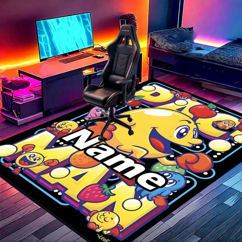 Custom Name Personalized PAC Print Carpet, Versatile Home Decor Rug, for Playroom, Apartment, Balcony, Entryway, Hallway Gift