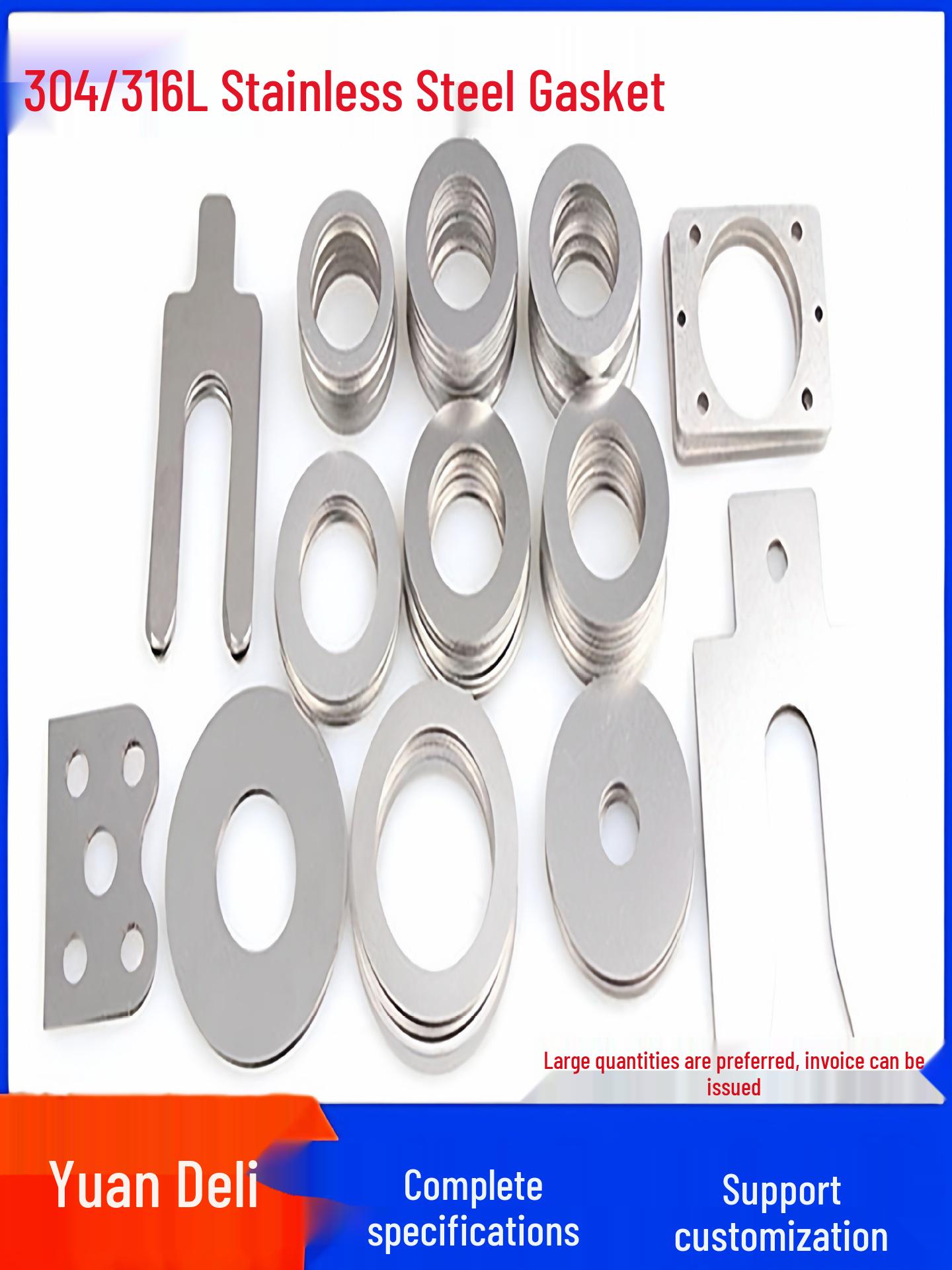 

304 Stainless Steel Gasket & 316 Washer U-shaped Shim