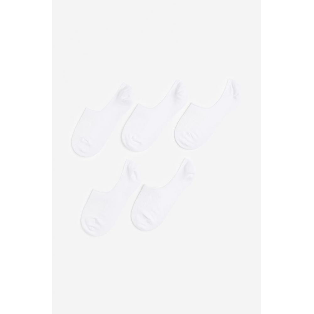 

Спортивные чехлы для ног HM DryMove, набор из 5 пар, белые