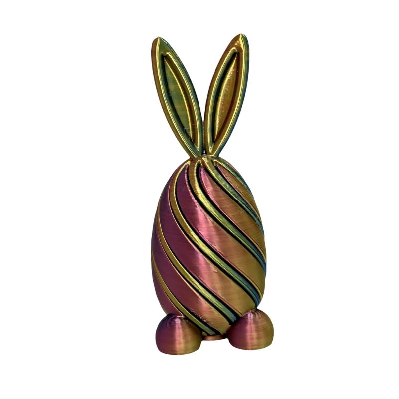 

Biodegradable Rabbit Easter Eggs Sculpture Twist Decoration For Easter Holiday Gifting And Cultural Exchange