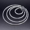 Exaggerated Rhinestone Hoop Earrings for Street Dance or Bridal Wear