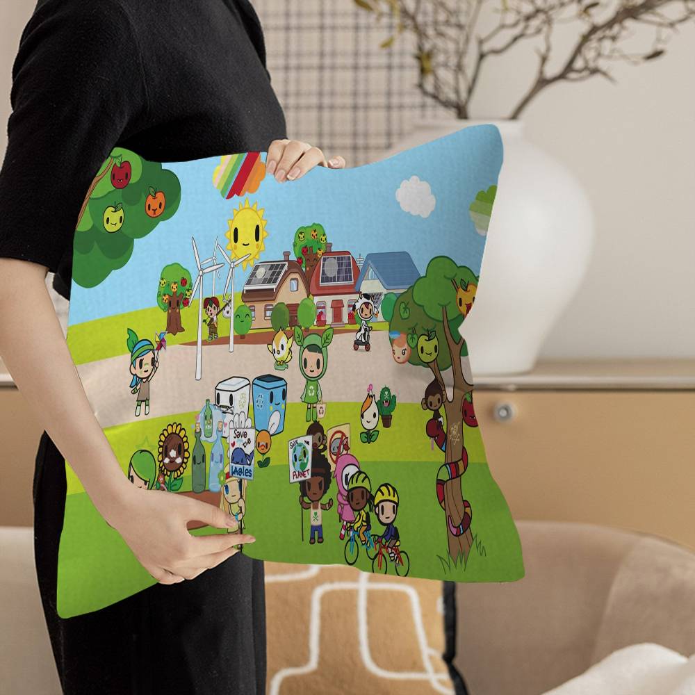 Japan T-Tokidoki Personalized Pillow Cover Kids Bedroom Wild Party Decor Pillowcase Kid Birthday Shower Gift