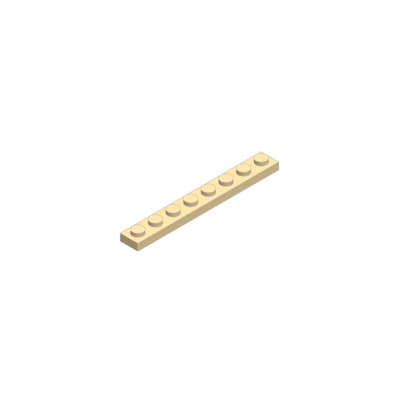 10PCS 3460 1x8 Basic Building Block Moc Loose Parts Compatible with Bricks DIY Children's Toy Assembly Gift Storage