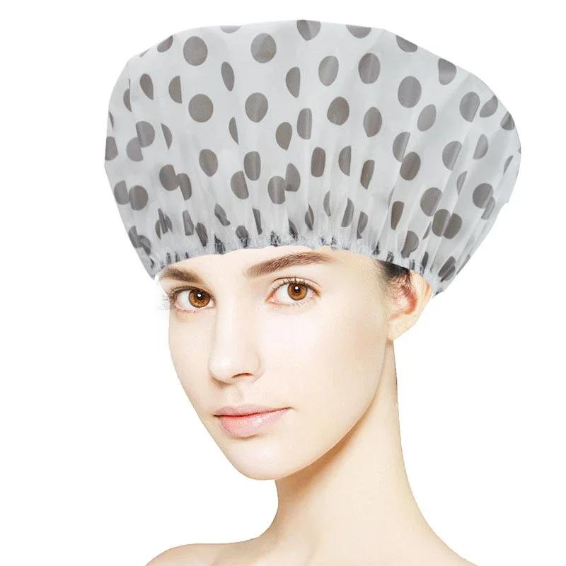 Shower Cap for Long Hair 1PC, 12inch Large size,Waterproof Washable Hair Caps for Women and Girls, Super Cute and Extra Large