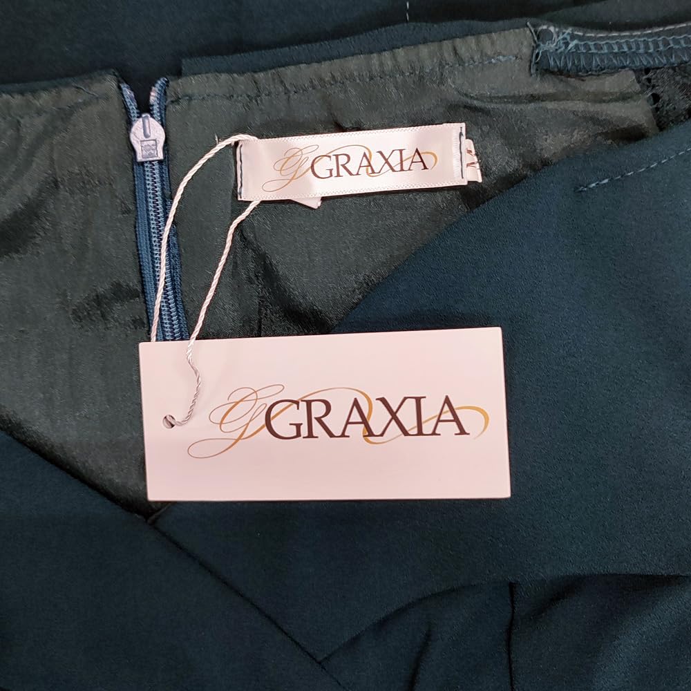 GRAXIA Cabaret Midi for Hostess Size L Dress, Dress, Off-the-Shoulder, High-Waisted, Fitted, Hostesses, Clubs, Lounges, 3/4 Sleeves, Gathered, Slit,