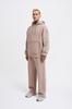 Męska Bluza Oversize Basic z Kapturem - Szary Lód
