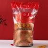 20pcs Thickened Disposable Paper Bowls Lucky Fu Words Red Snack Bowls  Commercial