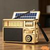 Hifi Bluetooth Speaker V5.4 Sound Retro Gramophone Style Radio 3-Band FM/AM/SW Radio Support TF Card/USB Fashion Design
