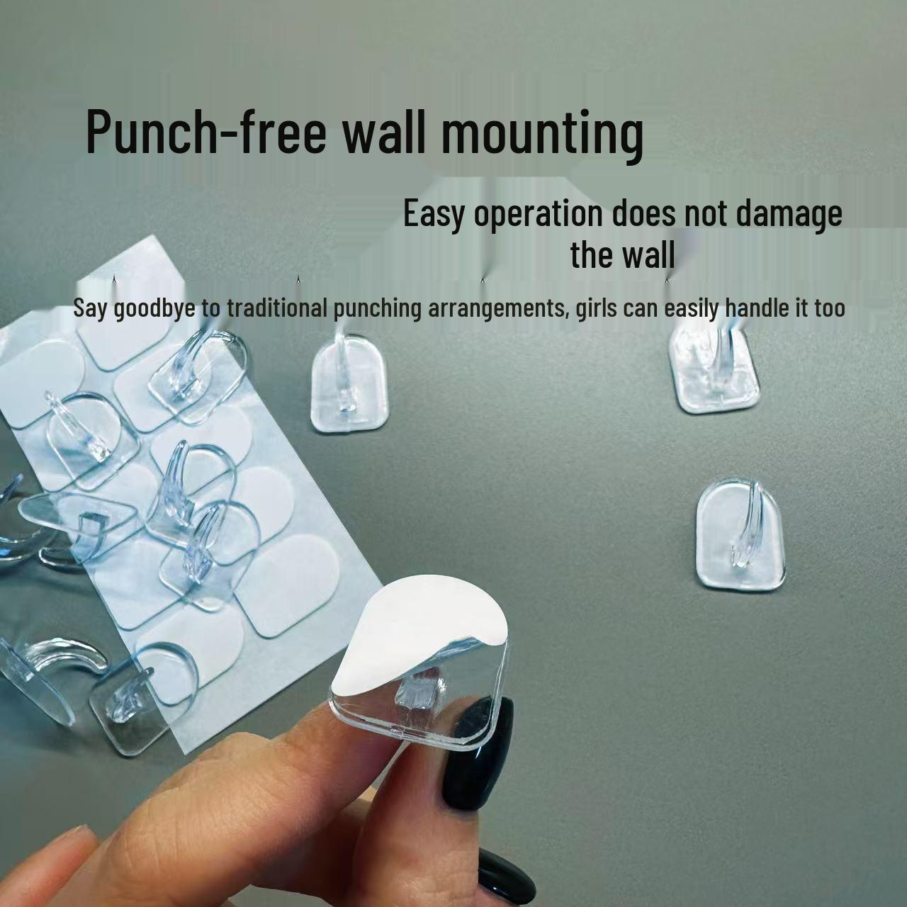 Traceless Adhesive Mini Cow Horn Hooks - No-Drill, Load-Bearing Kitchen & Door Sticky Hooks