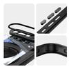 For Google Pixel 9 Pro XL Magnetic Case PC+TPU Phone Cover with Rotating Metal Kickstand,Lens Protector