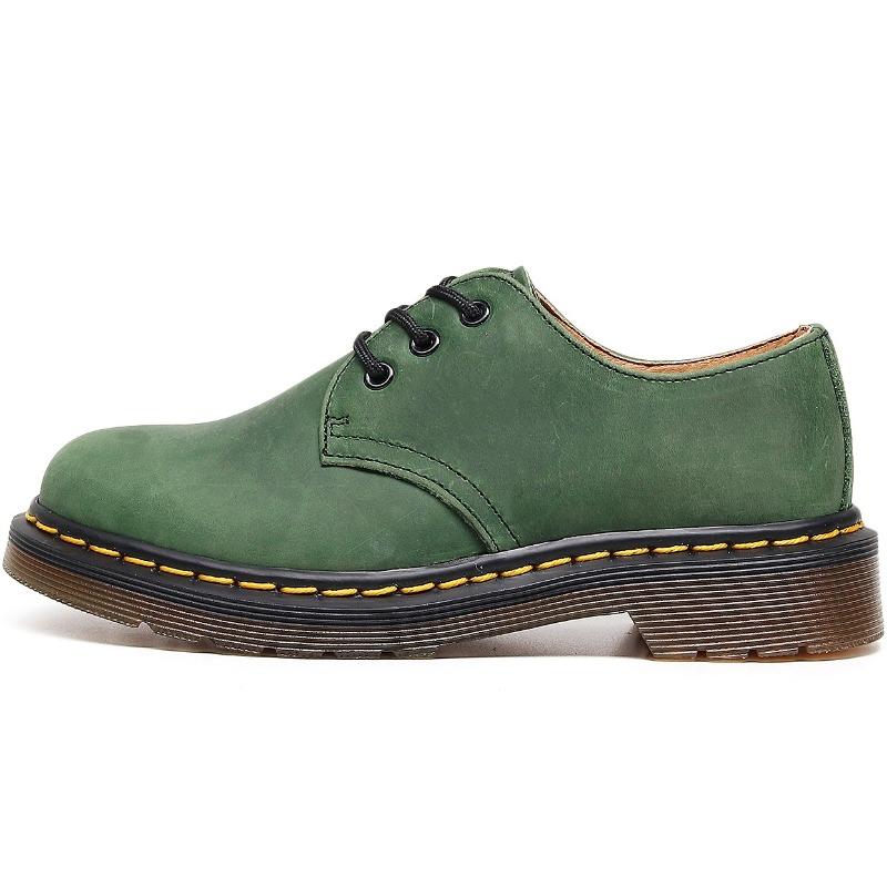 

First layer low-top Martin shoes men s leather Crazy Horse green large size short boots round head men s and women s casual tooling shoes 47