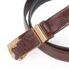 Premium Alloy Automatic Buckle Men'S Pure Cowhide Belt Business Fashion Versatile High-End Crocodile Pattern Belt
