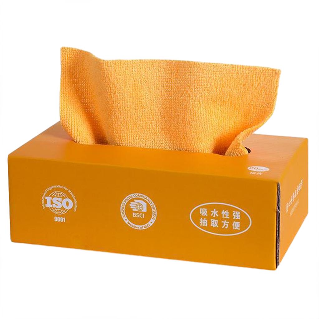 20pcs/box Removable Magic Rag Microfiber Cloth Removable Wiping Cloth Disposable Reusable Absorbent Scouring Dishrags