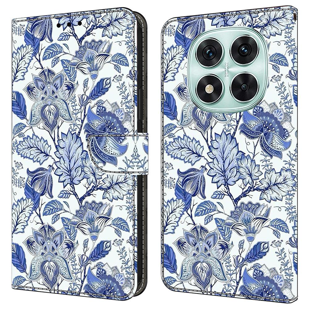 Pro Xiaomi Redmi Note 14 Pro 5G/Poco X7 5G Kožené pouzdro Vzorový potisk Peněženka Stojánek Otevírací kryt na telefon