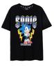 Sonic the Hedgehog Black Game On Short Sleeved T-Shirt Mens