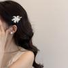 Star Print Flower Hair Clips Pearl Vintage Side Clip Cute Flower Hairpins  Women