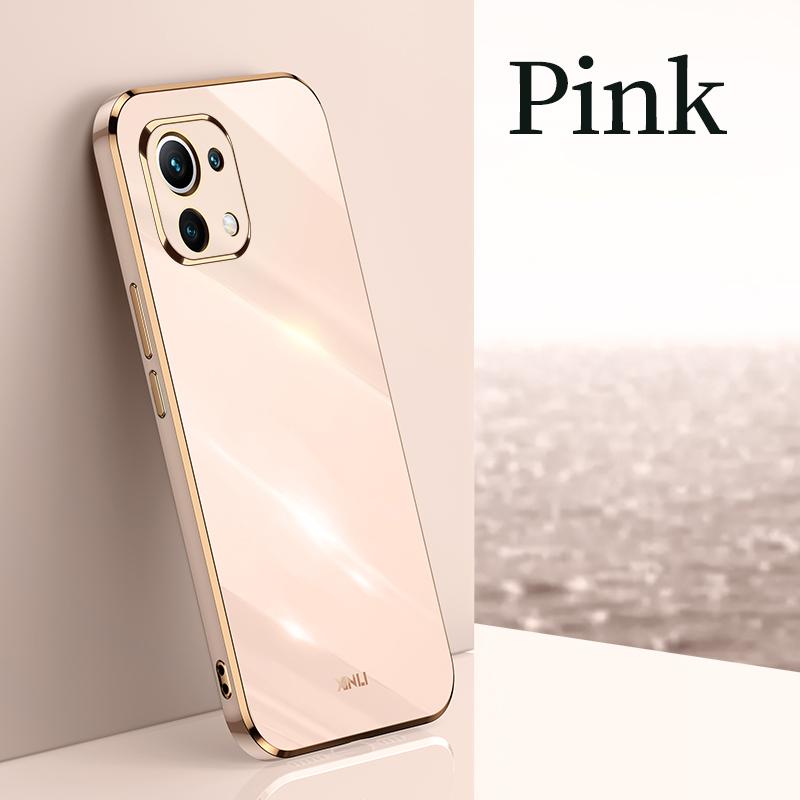 Plating Frame Phone Case On For Xiaomi Mi 11 Lite 5g NE Xiaomi11 4g 11lite 11i Mi11 I Luxury Soft Silicone Back Cover