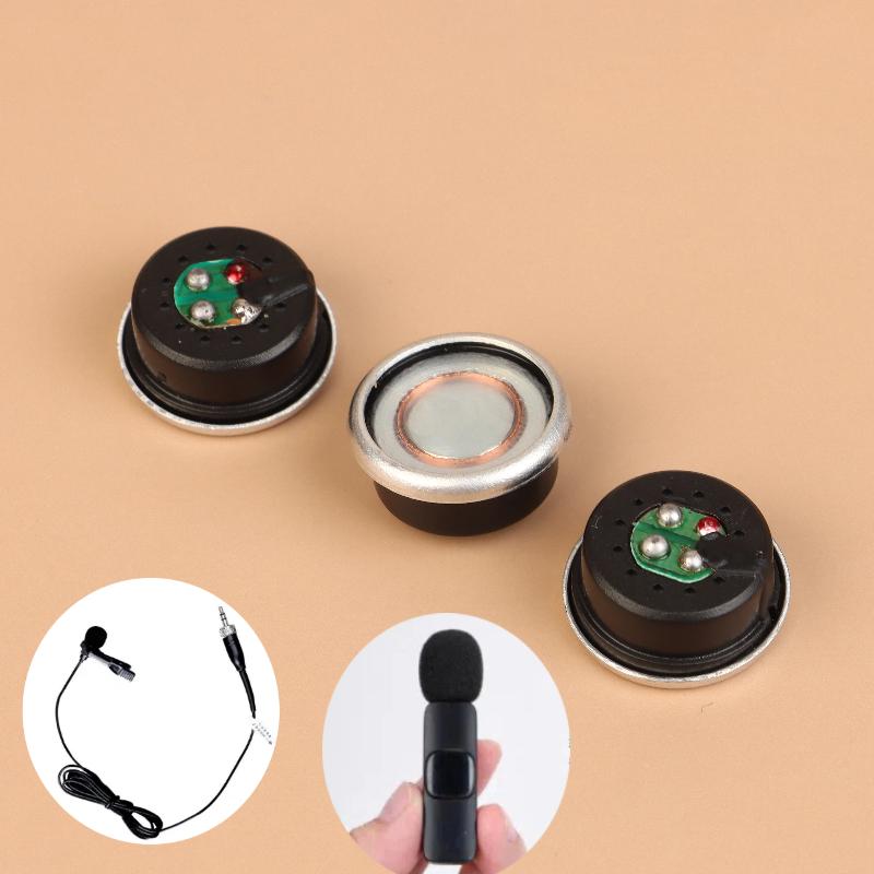 1/3Pcs Miniature Dynamic Microphone Cartridge Capsule Head 20Mm Dia For Micro Accessories