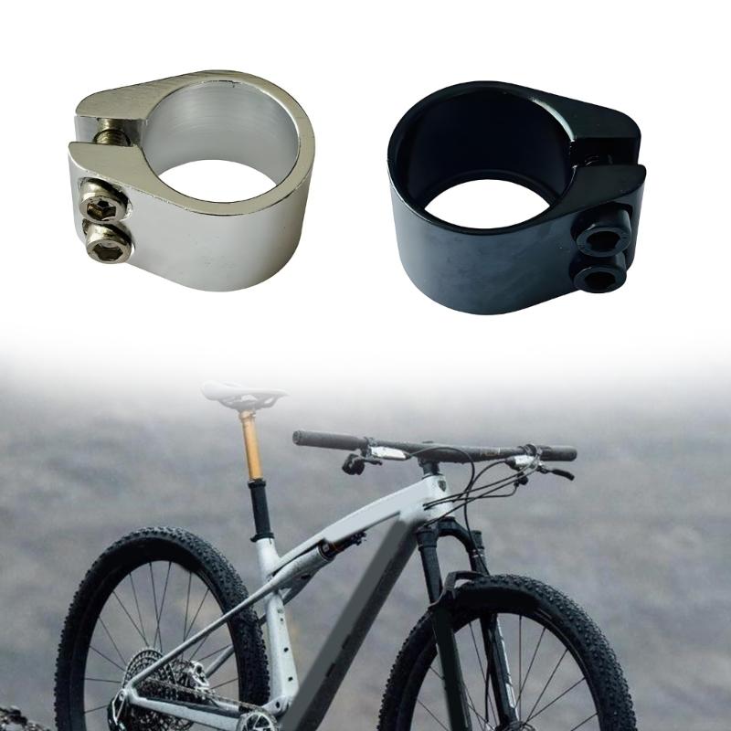Road Bike Seat Post Clamp Seatpost Collar Aluminum Alloy Bicycles Seat Tube Clamp Road Bike Seatpost Clamp Enduring