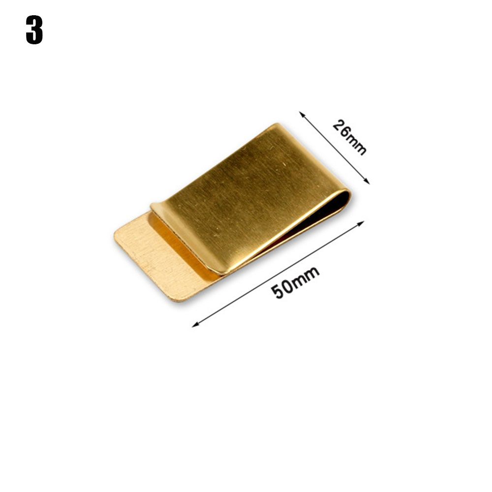 Office Supplies Portable Metal Brass Pen Folder Handmade Leather Stainless Steel Clips Notebook Holder