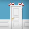 Santa Claus Door Frame Decoration Wooden Door Pendant Creative Christmas Decoration