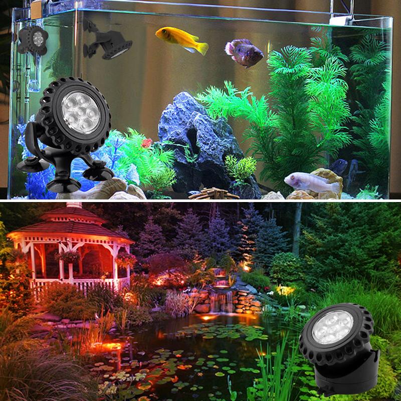 Solar Submersible RGB Pond Lights