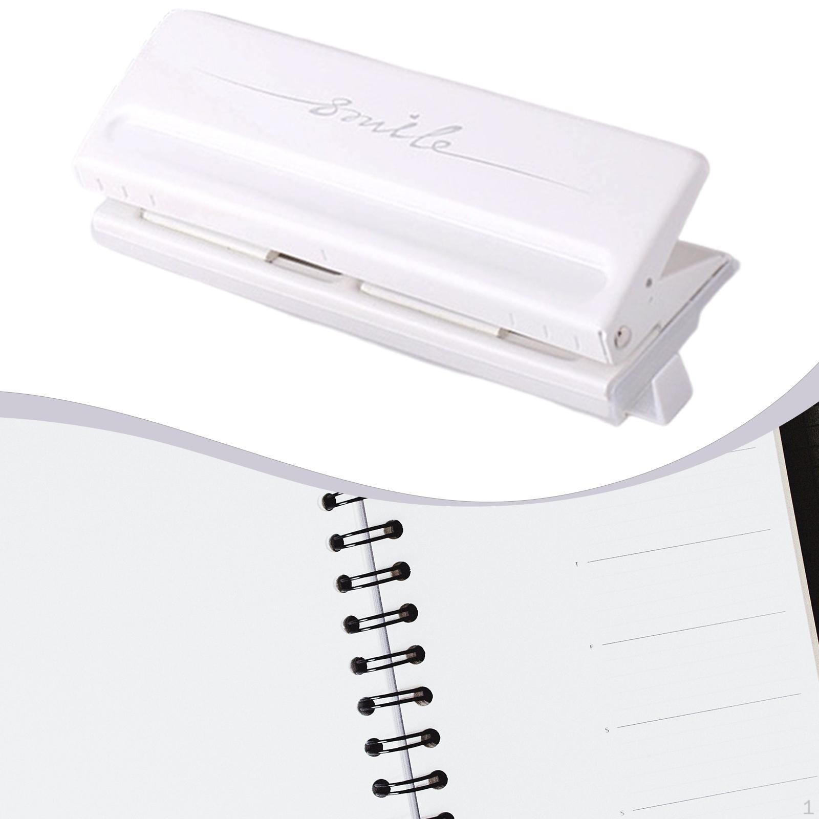 

6-Hole Hole Punch, Versatile Accessory for Creating Notebooks, Diaries, Personal Binders And DIY белый