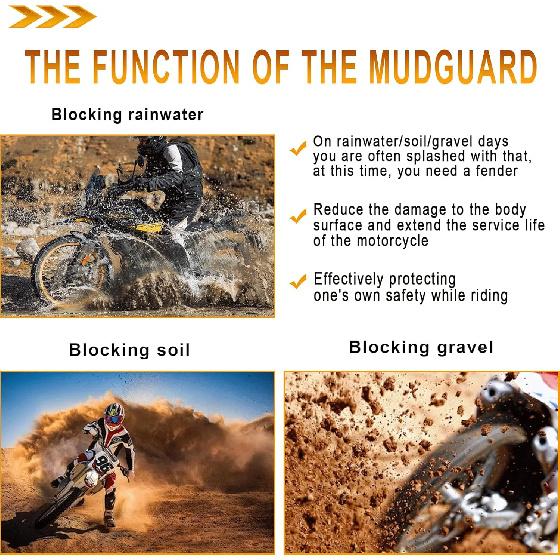 Motorcycle Mudguard Extender Extension Replacement for Honda GL1800 GL 1800 F6B 2018-2023 Front Mudguards Splash Guard