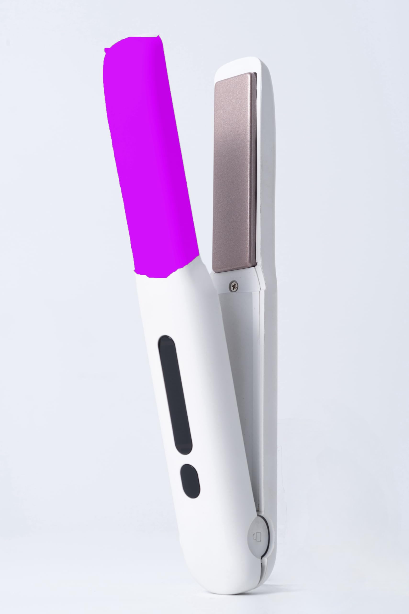 

Cordless Mini Hair USB Straightening and Curling 4 Temperature Ideal for Home and Travel Straightener, Portable, Rechargeable, 2-Way Function,