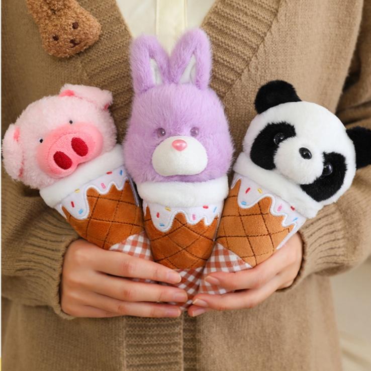 Ice Cream Plush Toys Animal Series Stuffed Doll Kawaii Desktop Decorative Toys Kids Dolls Toys Hobbies Collection Birthday Gift
