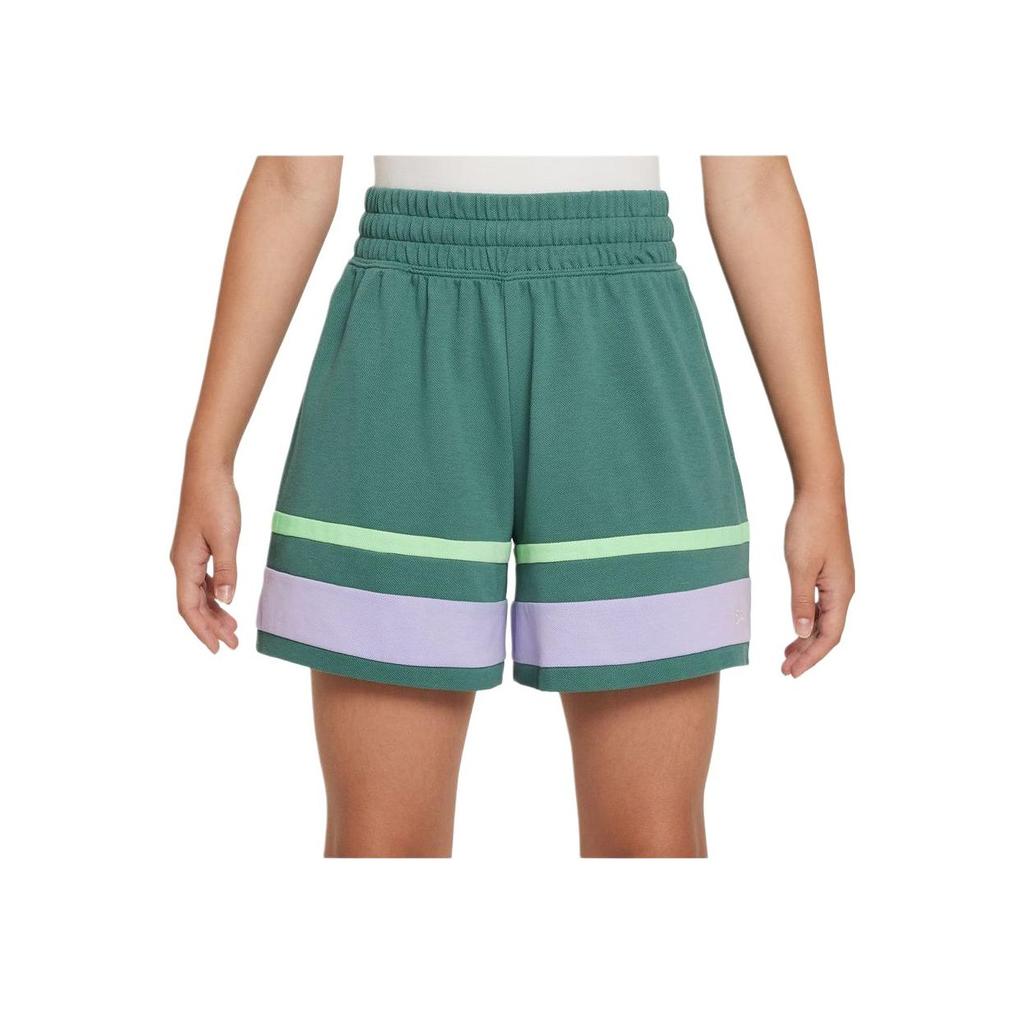 Nike NSW Novelty Capsule Loose Elastic Straight-Leg Contrast Casual Shorts Men Bottoms Coastal-Blue Hydrangea Vapor-Green FV0190-361