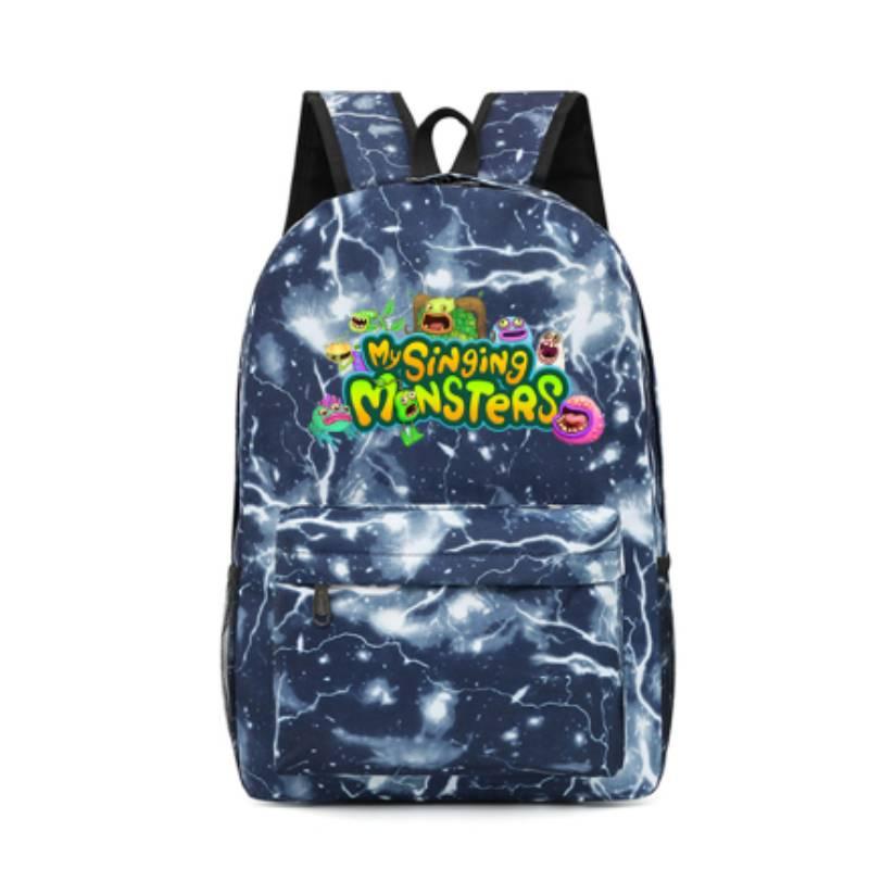 My Sing Monsters Game Style Backpack Load Reduction Waterproof Large Capacity